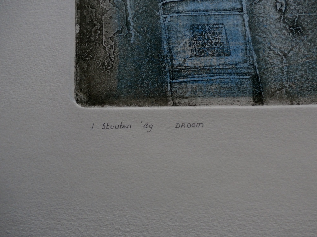 Lia Stouten, ets: droom, handgesigneerd en genummerd, 1989 kopen? Bied vanaf 40!