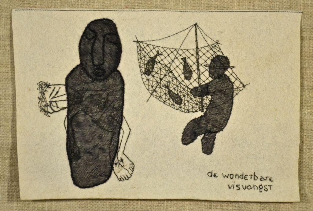 Onbekend (de luis): Textiel. De wonderbare visvangst kopen? Bied vanaf 1!