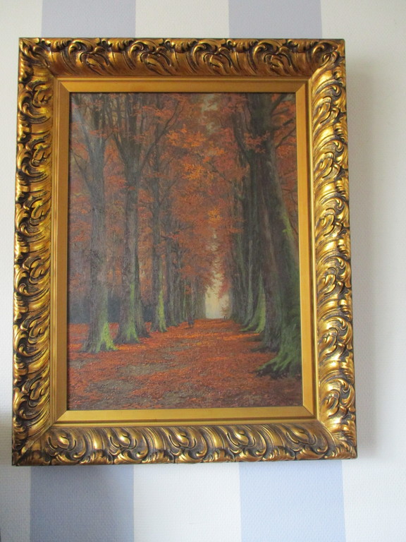 Jacques Bergmans: Olieverf op doek, Herfstbos kopen? Bied vanaf 175!