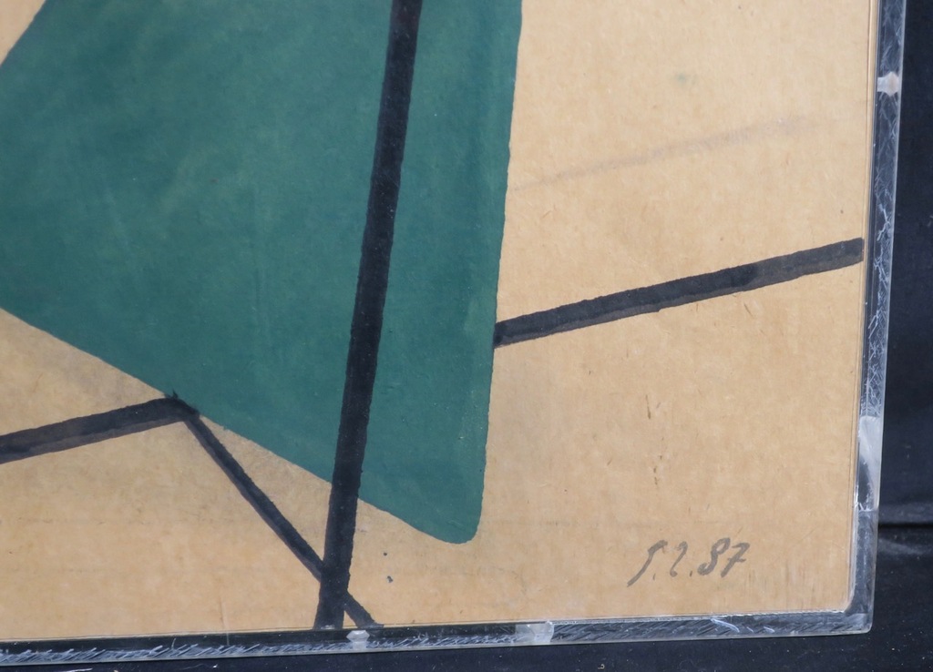 Siet Zuyderland: Gouache op papier, Hangar II - Ingelijst kopen? Bied vanaf 150!