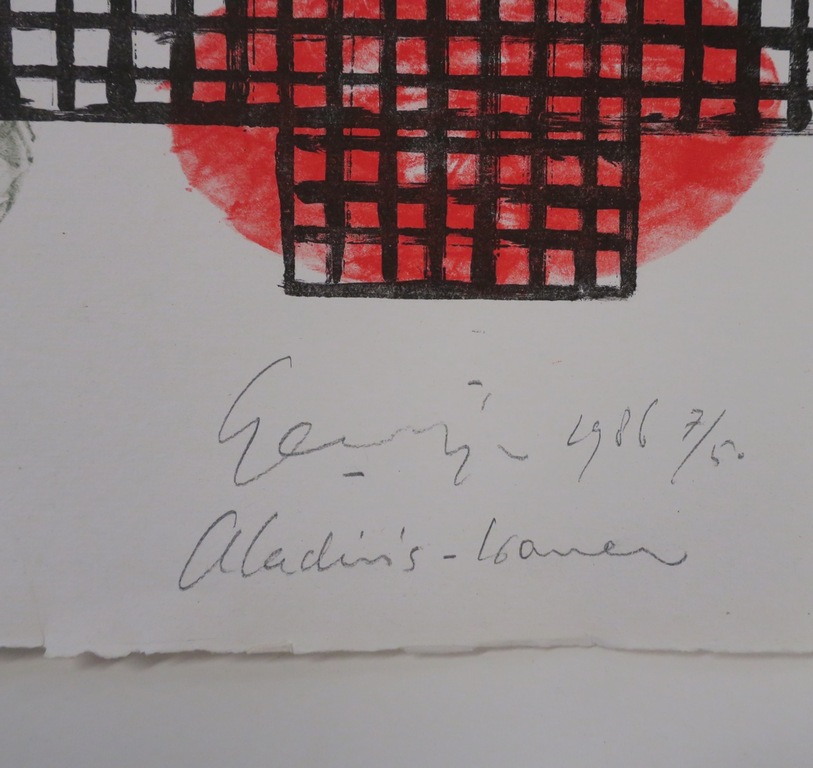 Lot van drie werken: Jo van Dreumel, twee keer litho/ Onbekend gesigneerd, Litho kopen? Bied vanaf 1!