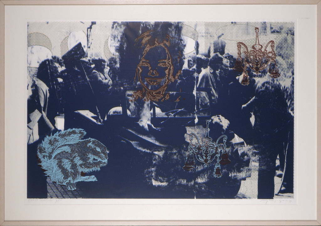 Eugene Jongerius: Zeefdruk, Trace contour 3 - Ingelijst (Groot) verkocht voor € 40!