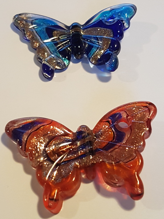 Murano glas pendant - Lotto Butterfly 2 pz kopen? Bied vanaf 1!