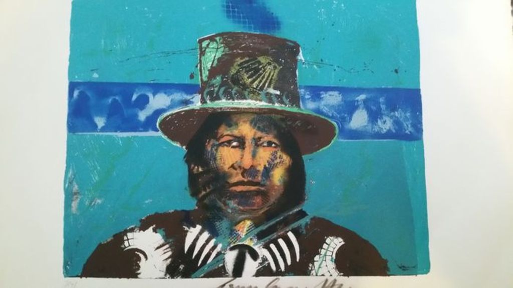 Espen Greger Hagen Blue Indian Zeefdruk kopen? Bied vanaf 50!