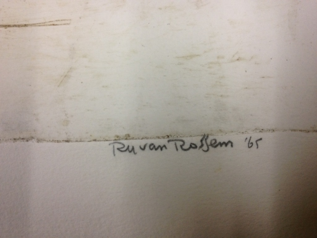 Ru van Rossem, kleurenlitho, Bedoeinenvrouwen op weg naar de markt (Israël)",'65 kopen? Bied vanaf 49!