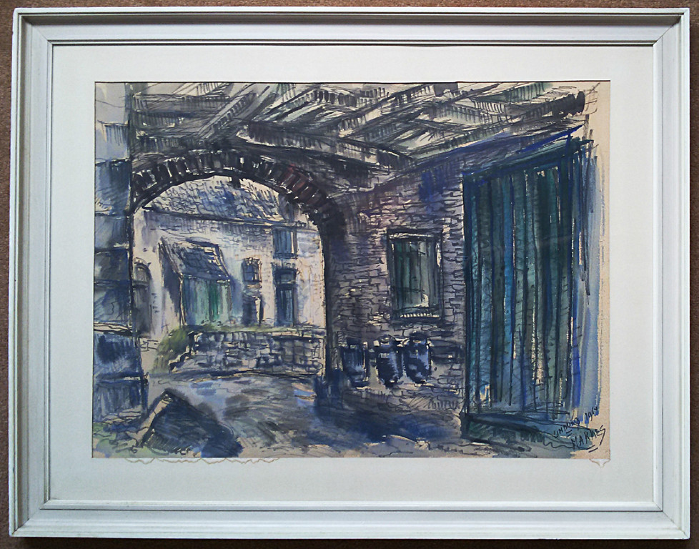 Jan Makkes - Limburg, gemengde techniek (ingelijst) kopen? Bied vanaf 1!