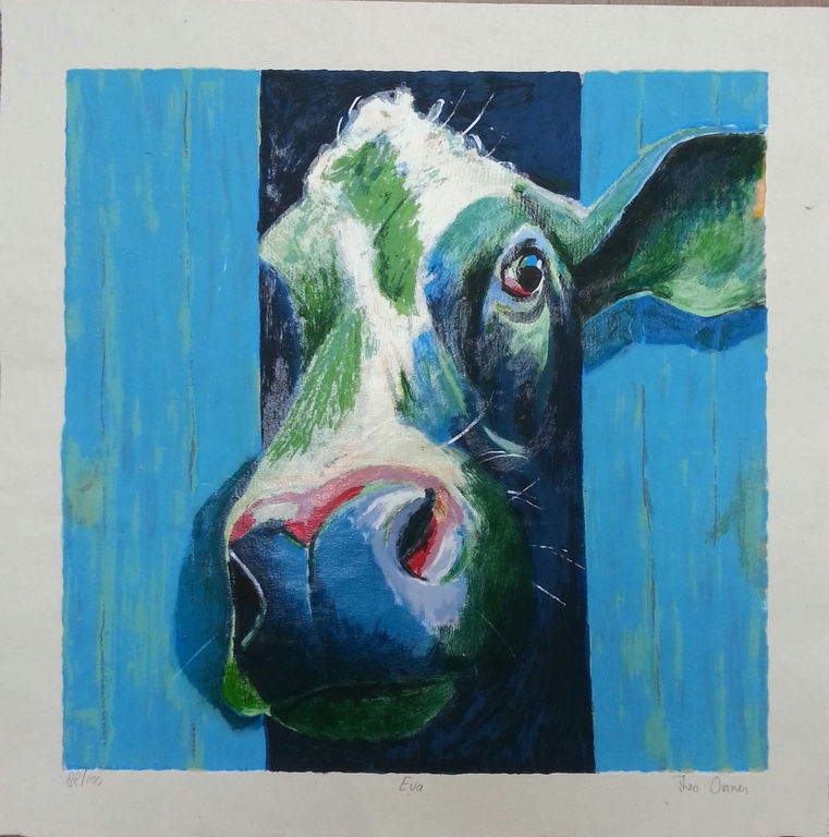 Theo Onnes, zeefdruk op handgeschept papier, titel; " Eva " kopen? Bied vanaf 50!