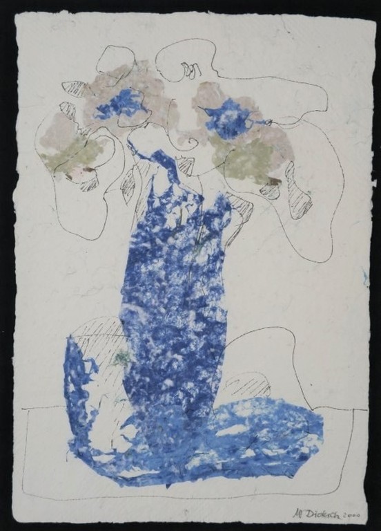 Maria Diduch: Handgeschept papier en pen, Z.T. Jurk kopen? Bied vanaf 20!