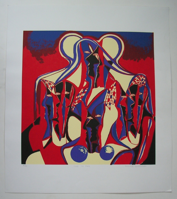 Maartje Wijngaarden - 'Face to Face'- zeefdruk kopen? Bied vanaf 40!