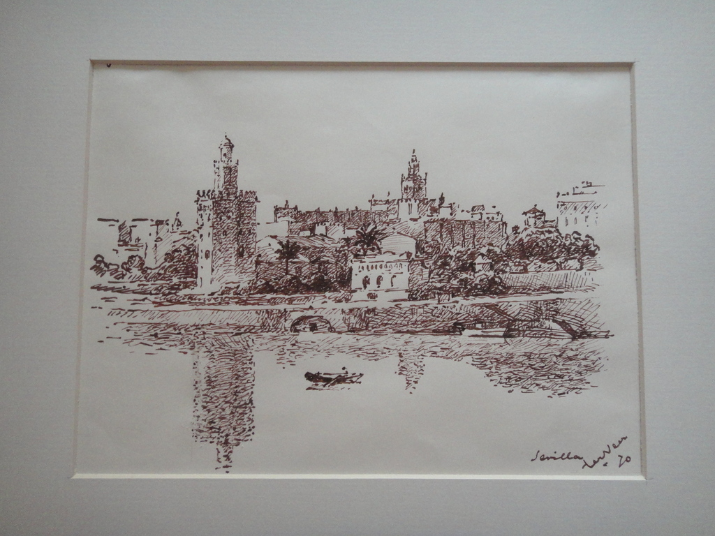 Johan Laurent ter Veer (1895-1970) , tekening, Sevilla kopen? Bied vanaf 40!