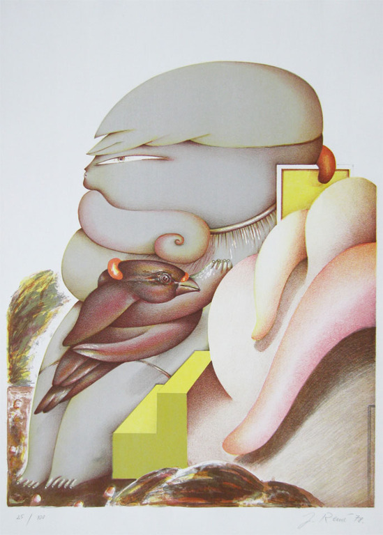 Jörg Remé - Kleuren litho - "Hommage á Antes" - 1978 - (Handgesigneerd) kopen? Bied vanaf 56!