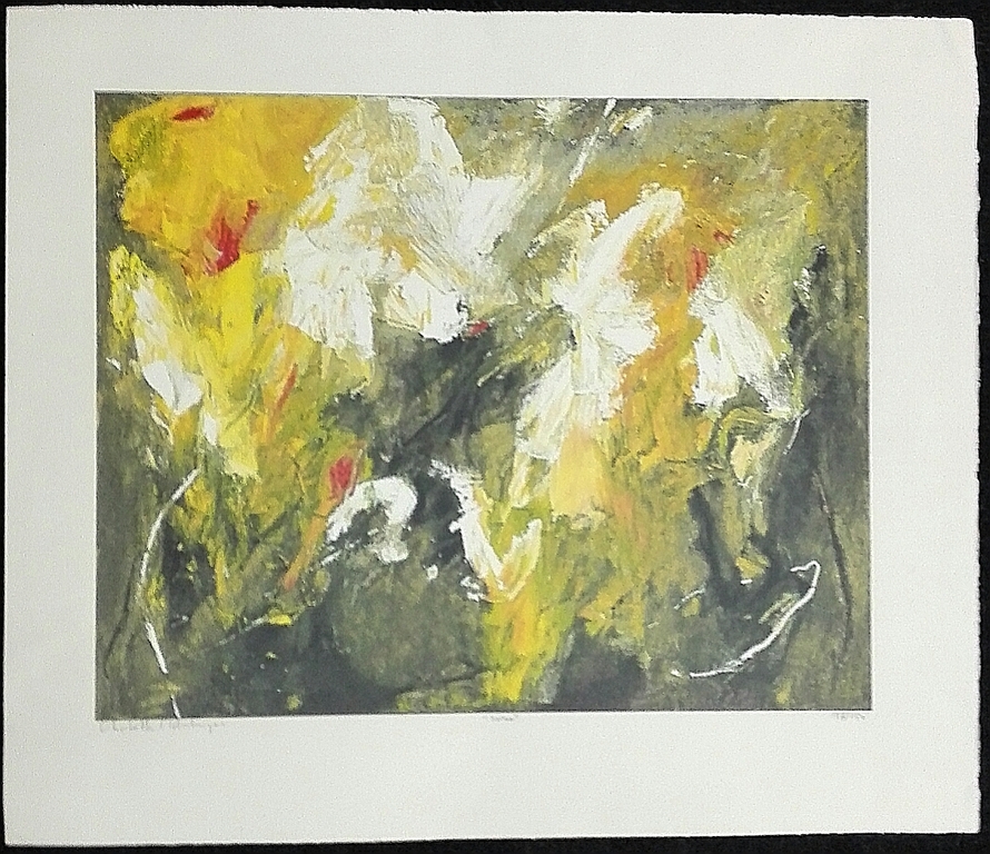 Charlotte Molenkamp, zeefdruk op papier, Titel; Zomer verkocht voor € 80!