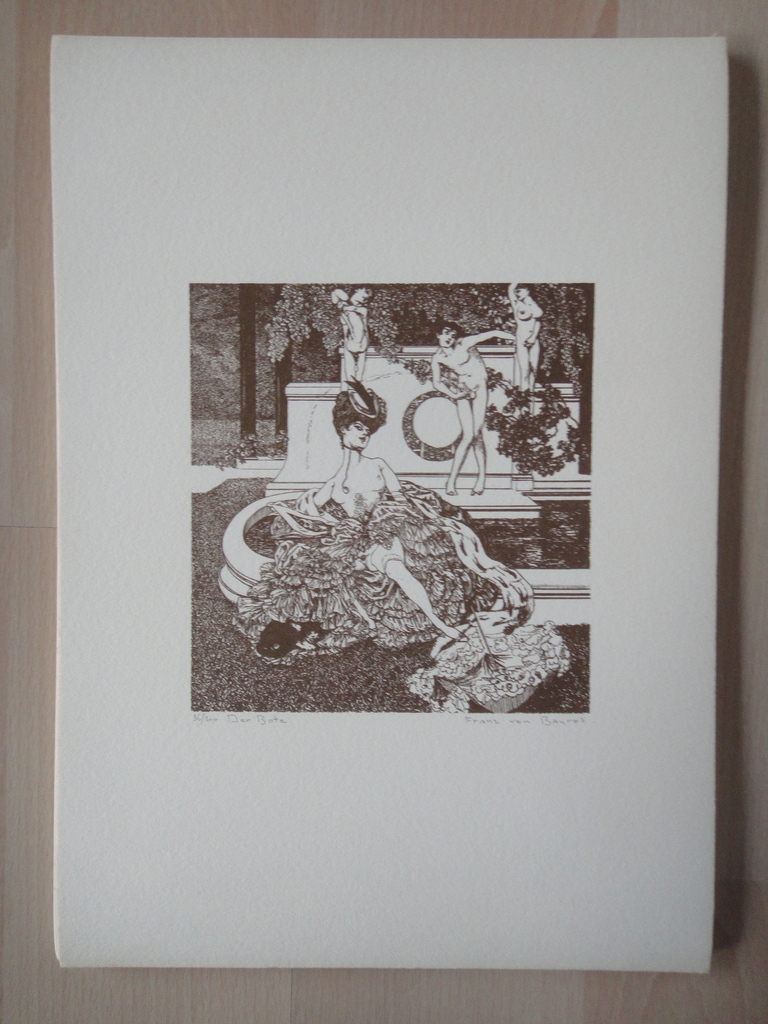 Franz von Bayros (1866-1924) -litho's-'der Bote' en 'Der tempel des Cotys' kopen? Bied vanaf 1!