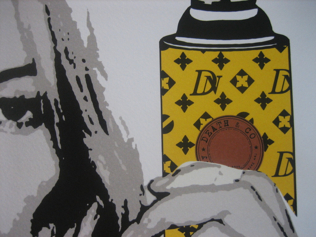 DEATH NYC Limited Edition Art print Graffiti Signed "Kate Moss DN" 2012 kopen? Bied vanaf 1!