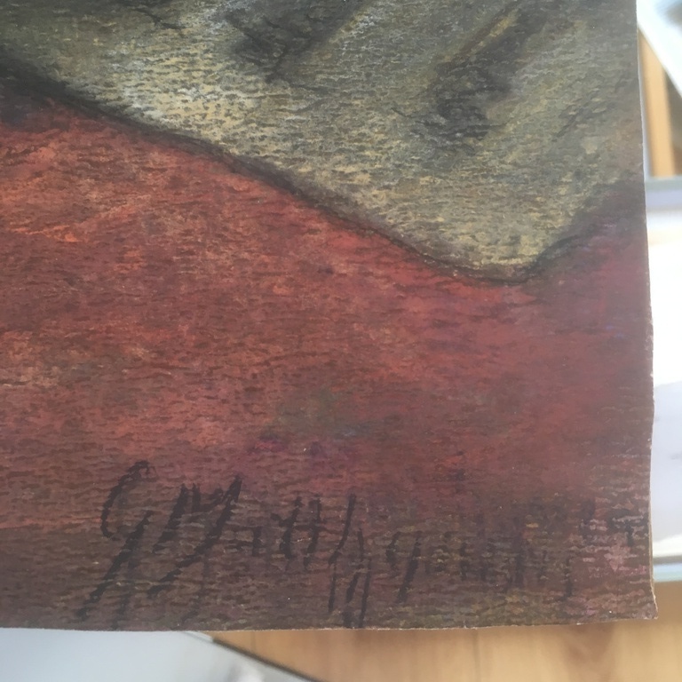 Onbekende kunstenaar - Pastel op papier - Stilleven met portret zonder titel. kopen? Bied vanaf 1!