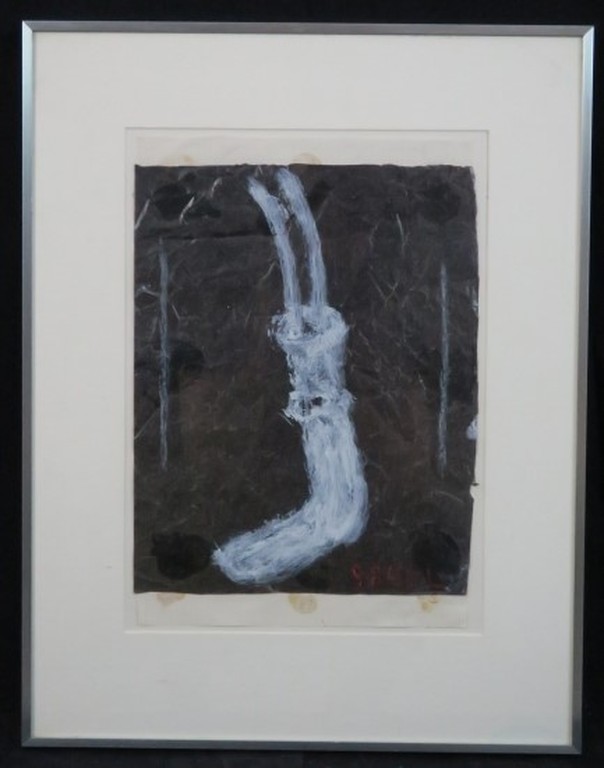 Reinier Lucassen: Gouache op papier, Z.T. - Ingelijst verkocht voor € 260!