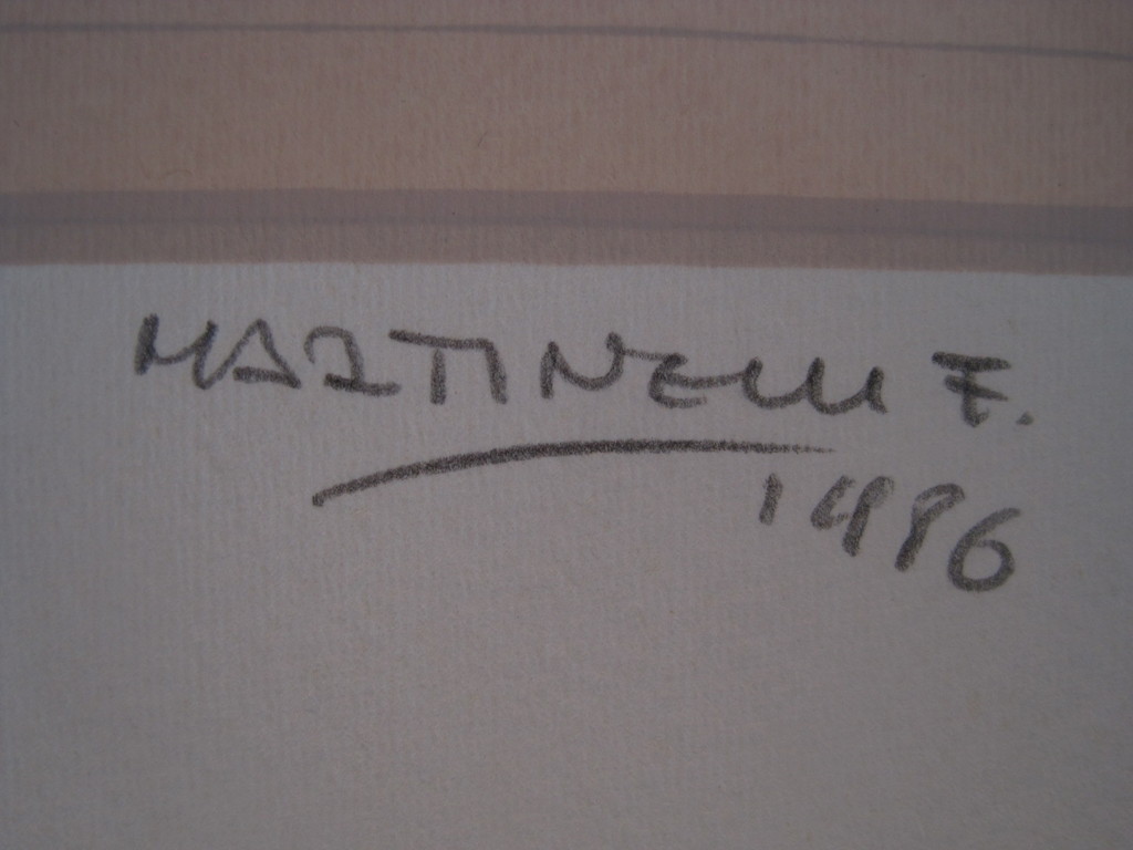 Leuke handgekleurde Litho "Jonge vrouw in badpak" gesigneerd francoise Martinell kopen? Bied vanaf 1!