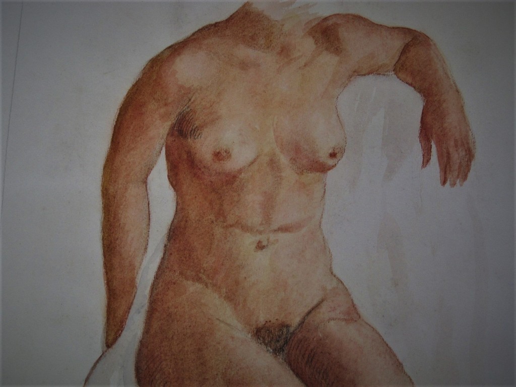 Fraaie ca. 1940 Aquarel Frits Schiller 1886-1971 "vrouwelijk naakt" gesigneerd kopen? Bied vanaf 1!