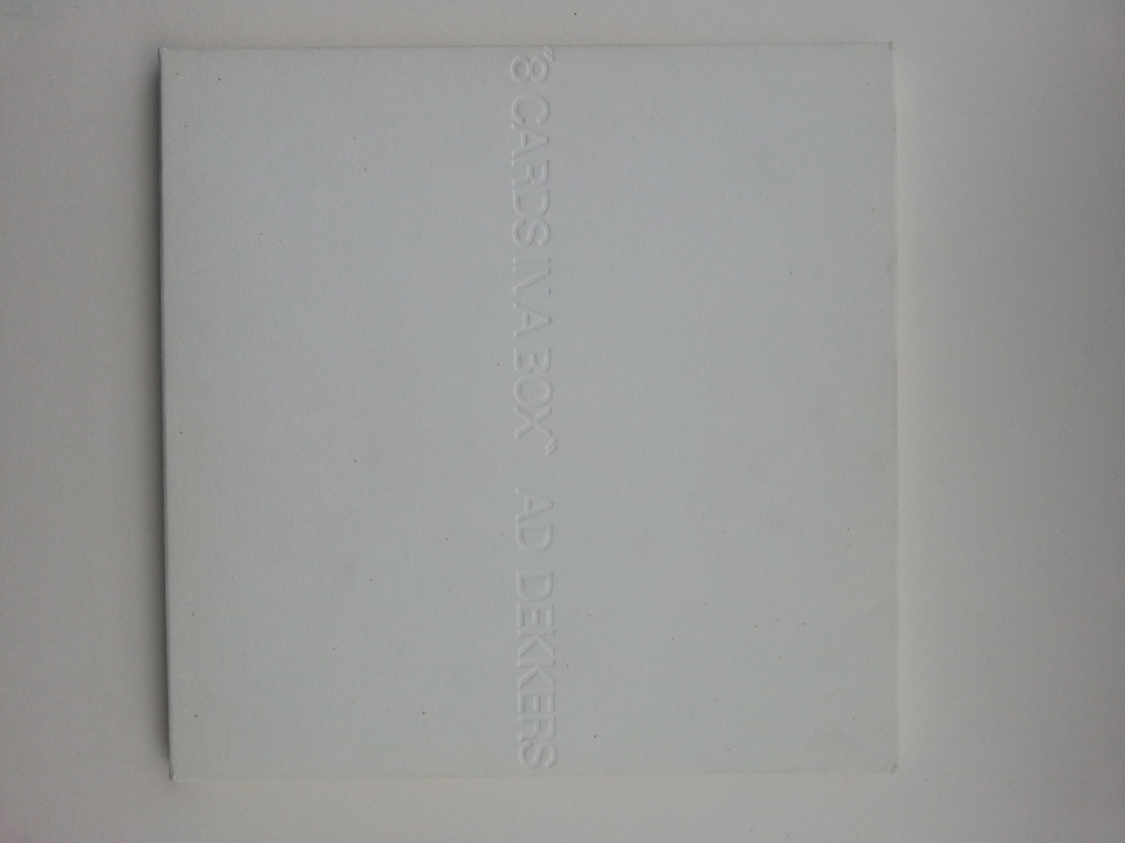 AD DEKKERS "8 Cards in a Box" 1970 verkocht voor € 100!