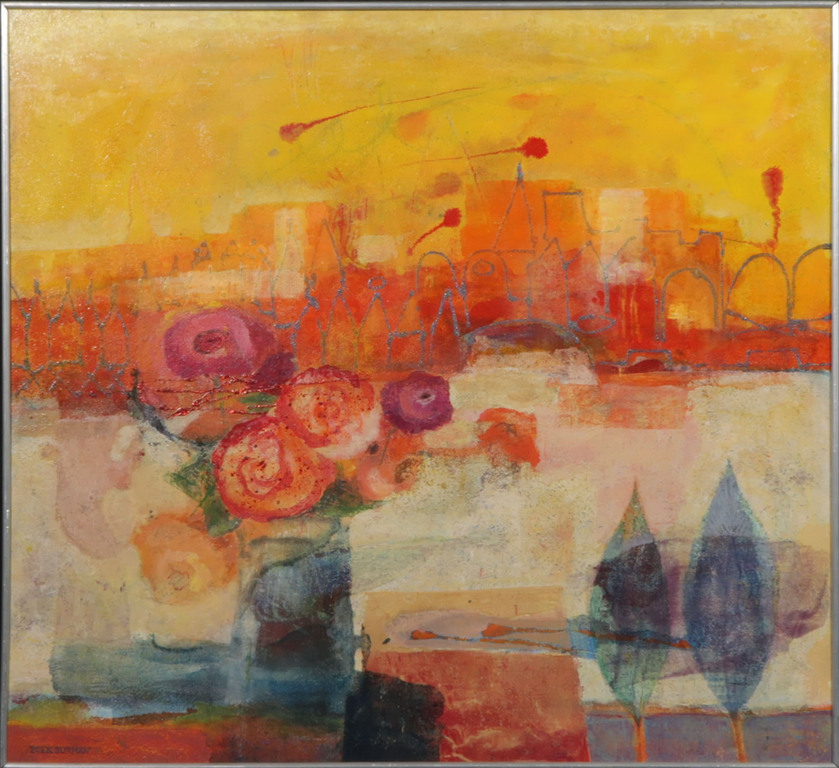 Poek Burmann: Olieverf op board, Ouvre ta fenetre.. - Ingelijst kopen? Bied vanaf 225!