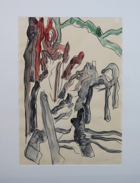 Jan Sierhuis: Gemengde techniek, Z.T. - Ingelijst kopen? Bied vanaf 70!