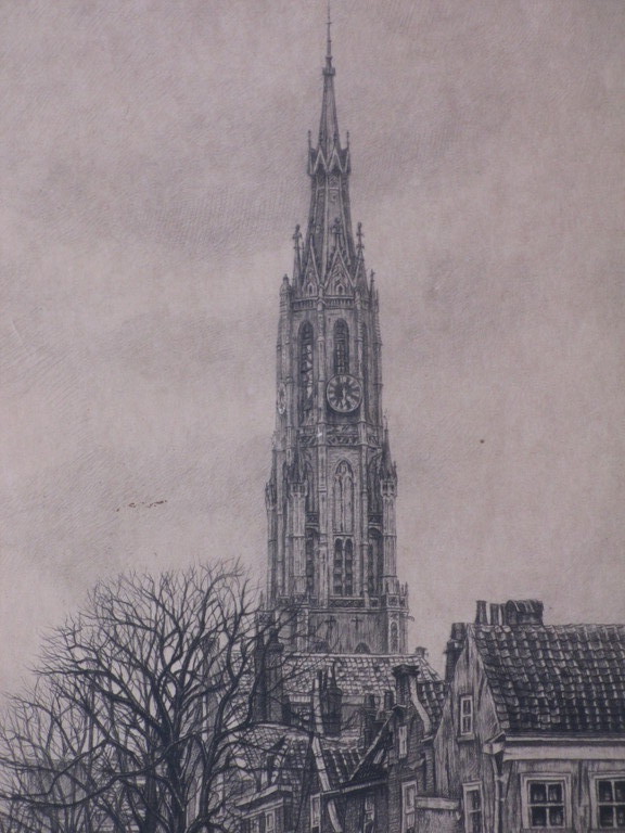 Elisabeth Coster, Stadsgezicht Delft, Ets kopen? Bied vanaf 25!