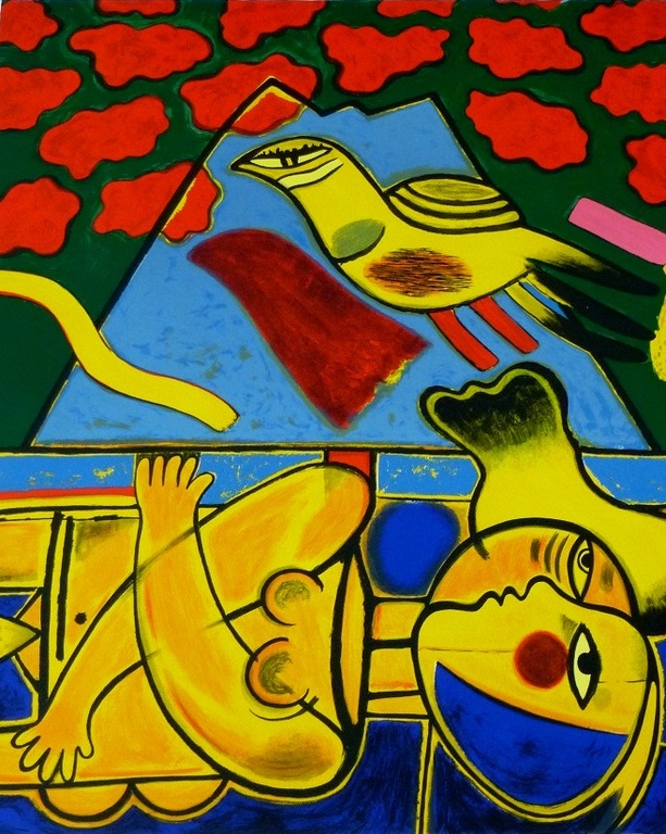 Corneille, grote zeefdruk: Fuji, 1997, handgesigneerd en genummerd verkocht voor € 425!