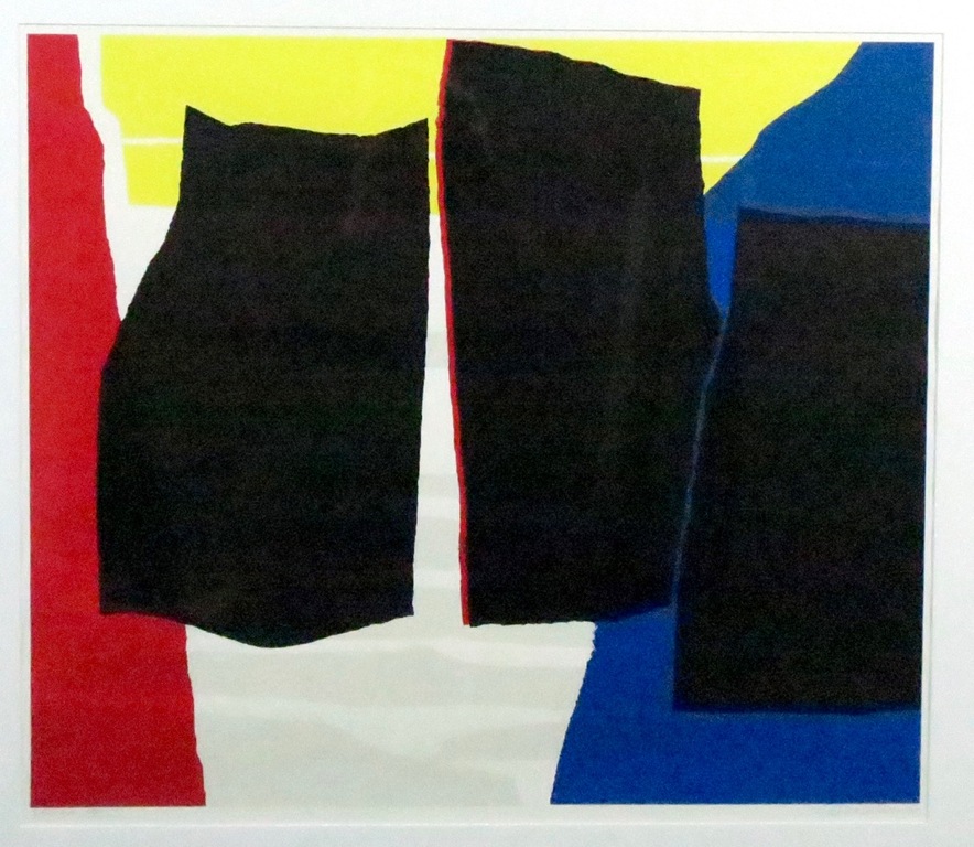 Gijs Keizer: Zeefdruk, Abstracte compositie - Ingelijst kopen? Bied vanaf 35!