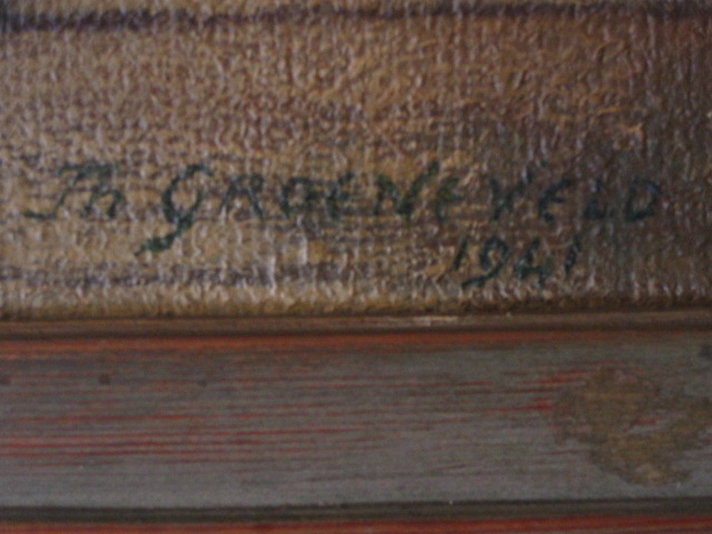 Theo Groeneveld (1897-1969) groot olieverf "stilleven met brood" gesigneerd  kopen? Bied vanaf 1!