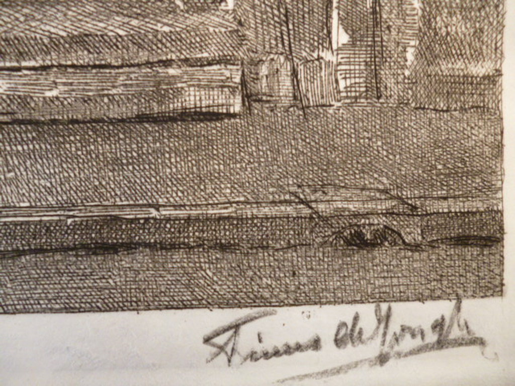 Tinus de Jongh - ets - Beurspoortje, Amsterdam kopen? Bied vanaf 30!