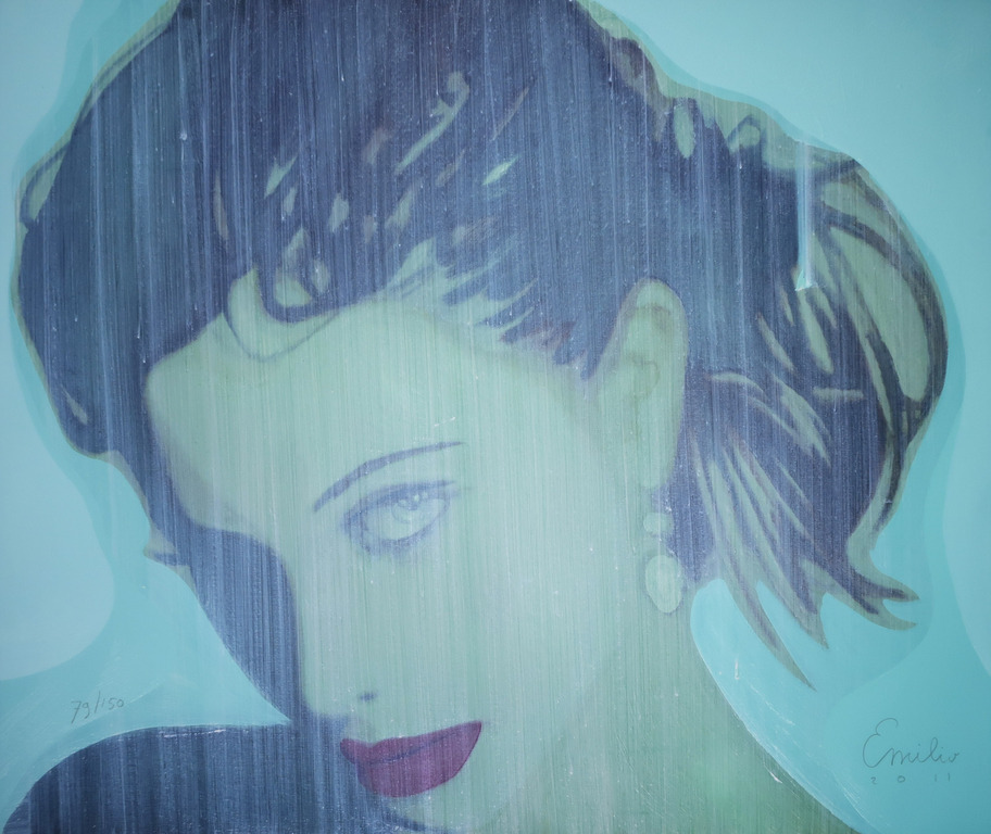 Emilio Kruithof: Zeefdruk, Somewhere else, similar situation (groot) verkocht voor € 350!