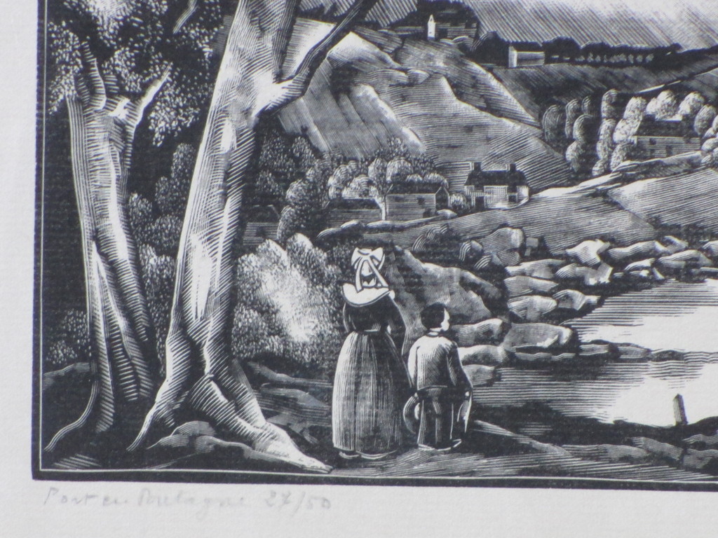 Maurice Brocas, Port en Bretagne, Houtgravure kopen? Bied vanaf 30!