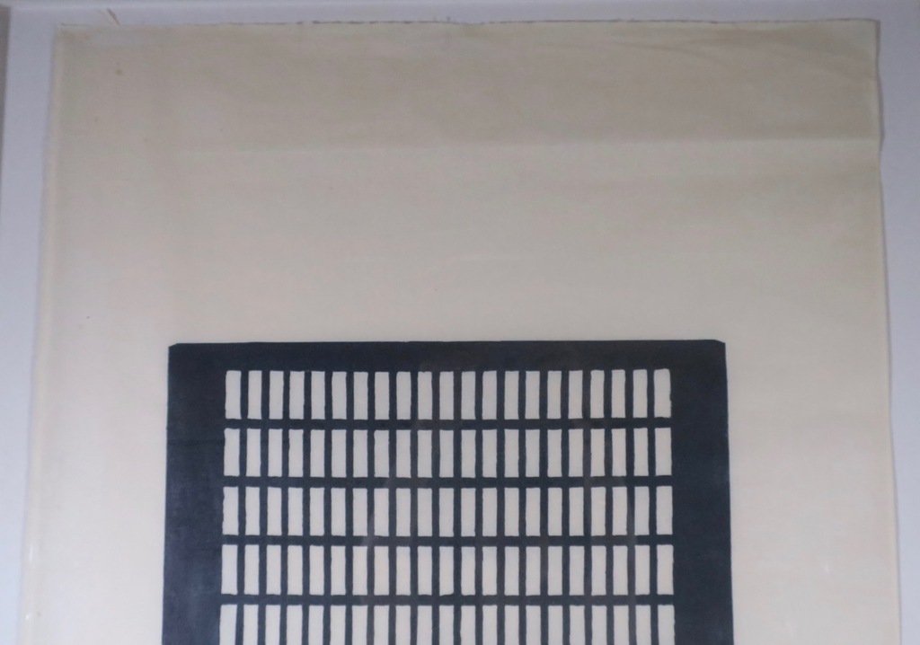 Kas Gerrits: Houtsnede op Rijstpapier, Z.T. - Ingelijst (Zeer groot!) kopen? Bied vanaf 50!