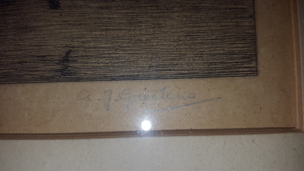 A.J. Grootens - ets van 1897, handgesigneerd kopen? Bied vanaf 1!
