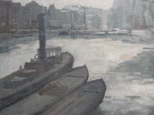 Willem Fekken - Willem Fekken (1908-1999) - Olieverf Amsterdam kopen? Bied vanaf 240!