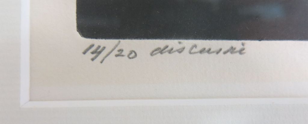 Willy Belinfante, ets: Discussie - ingelijst kopen? Bied vanaf 25!