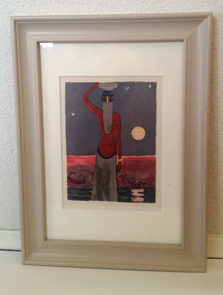 Kees van Dongen-Originele houtgravure 1955 -"A la fontaine au clair de lune" kopen? Bied vanaf 50!