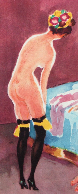 Kees van Dongen, Grafisch werk uit 1947 Incl. Certificaat, Albertine et Andree kopen? Bied vanaf 1!