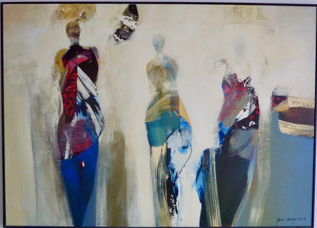Peter Meijer: Acryl op doek, 'Albena' 2003 verkocht voor € 175!