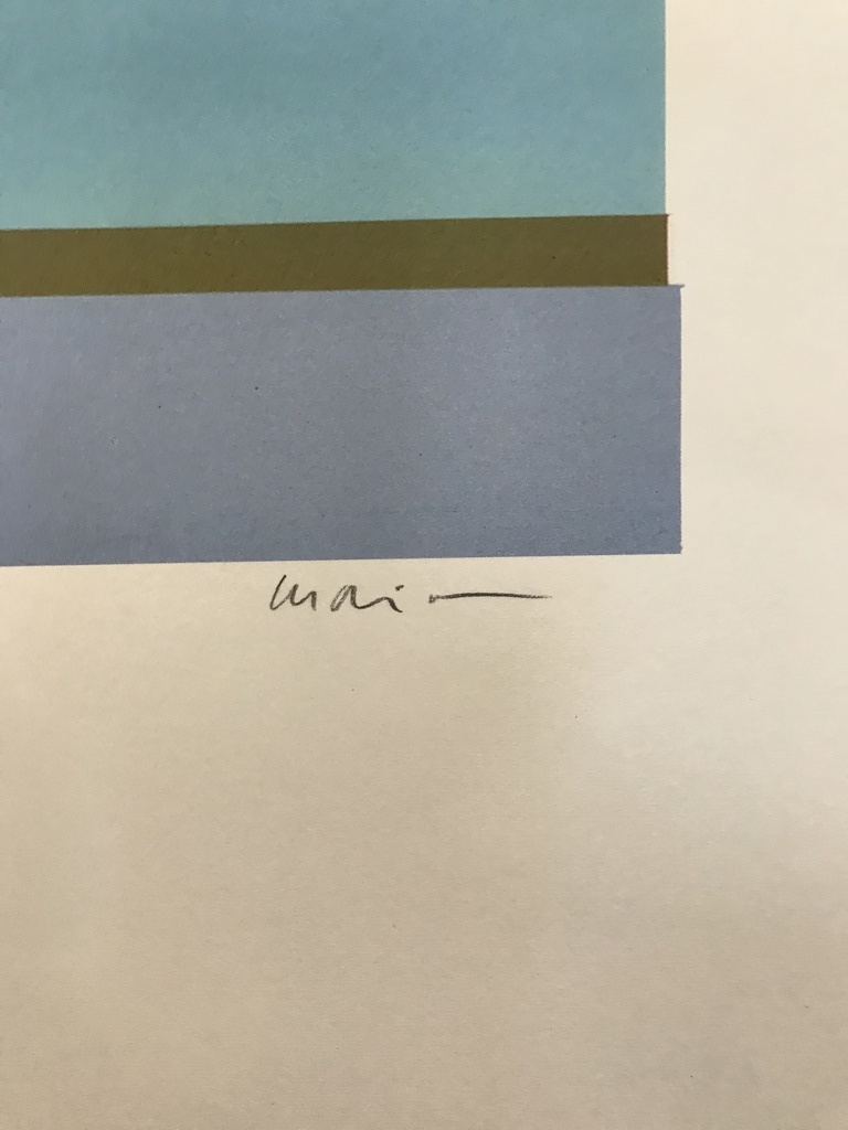 PHILIPE MORISSON    originele zeefdruk   BLEU kopen? Bied vanaf 1!