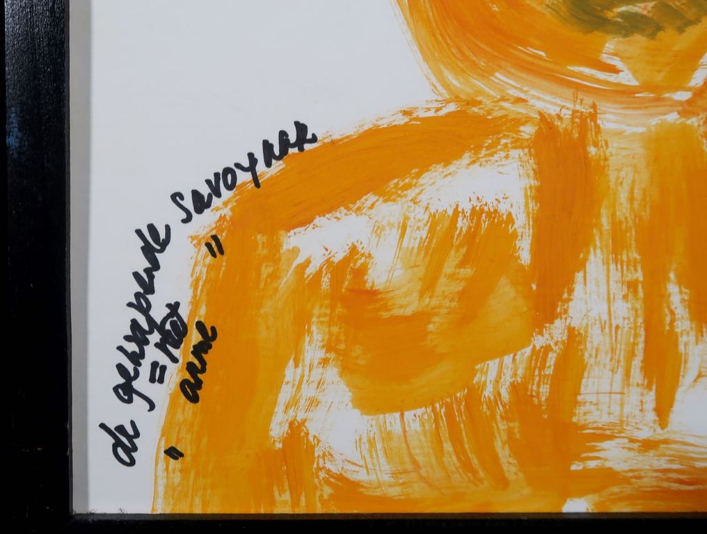 Meertje Kaal: Olieverf op karton, Streep door het verleden - Ingelijst kopen? Bied vanaf 1!