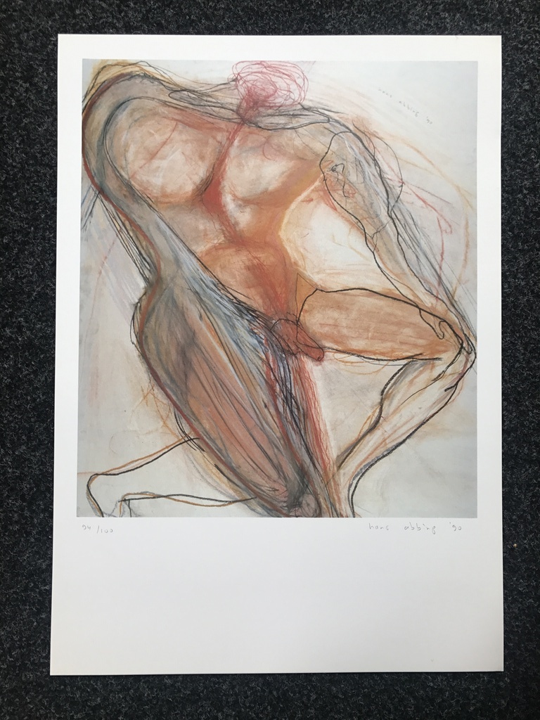 Mooie originele litho/zeefdruk van Hans Abbing voor het AIDS Fonds kopen? Bied vanaf 1!