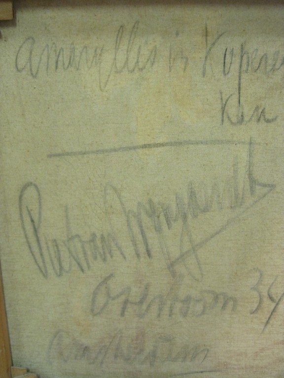 Piet v Wijngaerdt - Bergense School - "Amaryllis" olieverf ca. 1940 kopen? Bied vanaf 1!