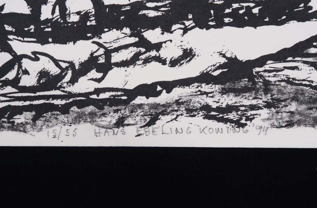 Hans Ebeling Koning: Zeefdruk, Landschap kopen? Bied vanaf 1!
