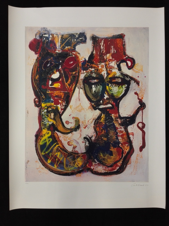 Jan te Wierik, zeefdruk op papier verkocht voor € 125!