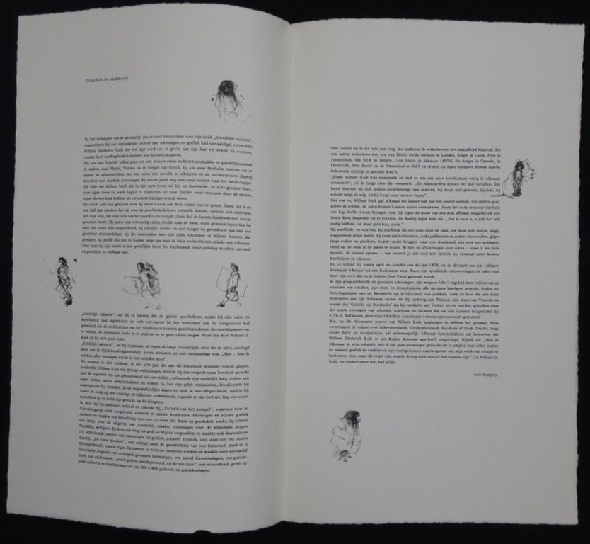 Dirkje Kuik: Litho + Foto in een lithografisch bedrukte kaft, Tekenen in Alkmaar kopen? Bied vanaf 80!