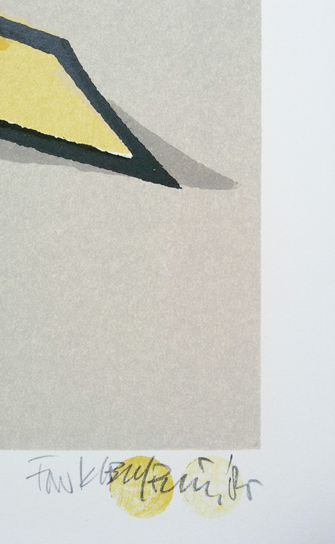 Fon Klement - Tension entre jaune et noir, hoogdruk boardsnede kopen? Bied vanaf 175!