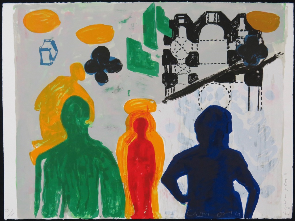 Cees Dolk: Zeefdruk, Figurenplan 3 verkocht voor € 35!