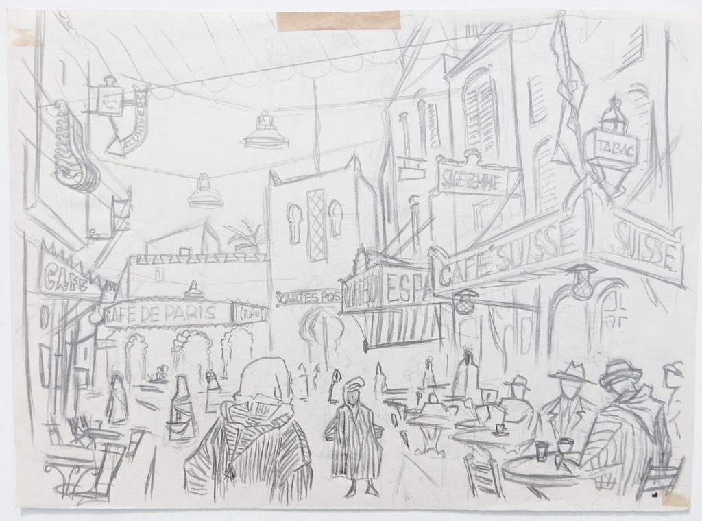 Gras Heyen (1917-1988) - Tekening Parijs kopen? Bied vanaf 90!