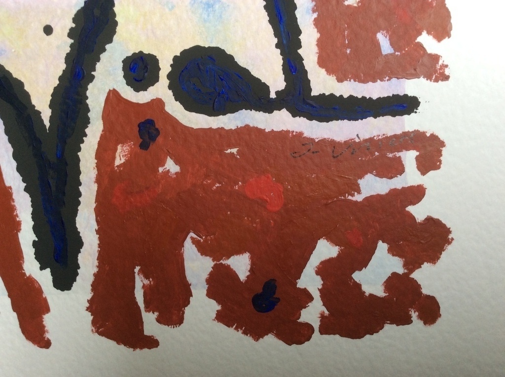 Jack Vissers - titel onbekend, acryl op papier kopen? Bied vanaf 1!